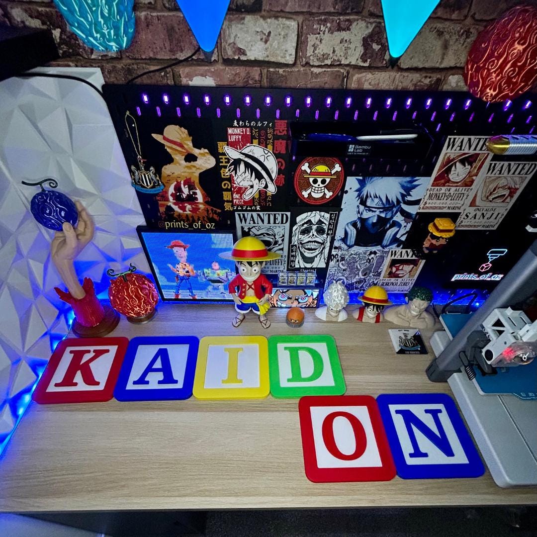 Custom 3D Nursery Name Sign | Kids Room Wall Decor