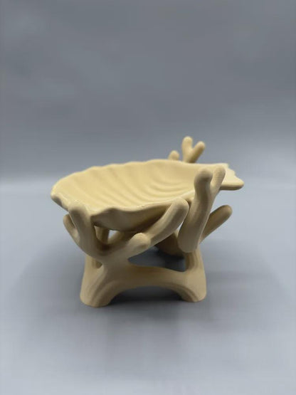 Organic Coral Jewelry Display Bowl – Sculptural Catchall Tray